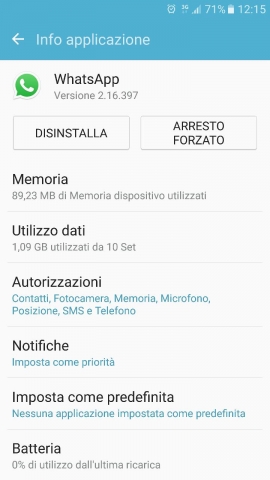 Notifiche Whatsapp "Nascoste in barra di stato" - Samsung Galaxy S7 Edge  (G935F) - Androidiani